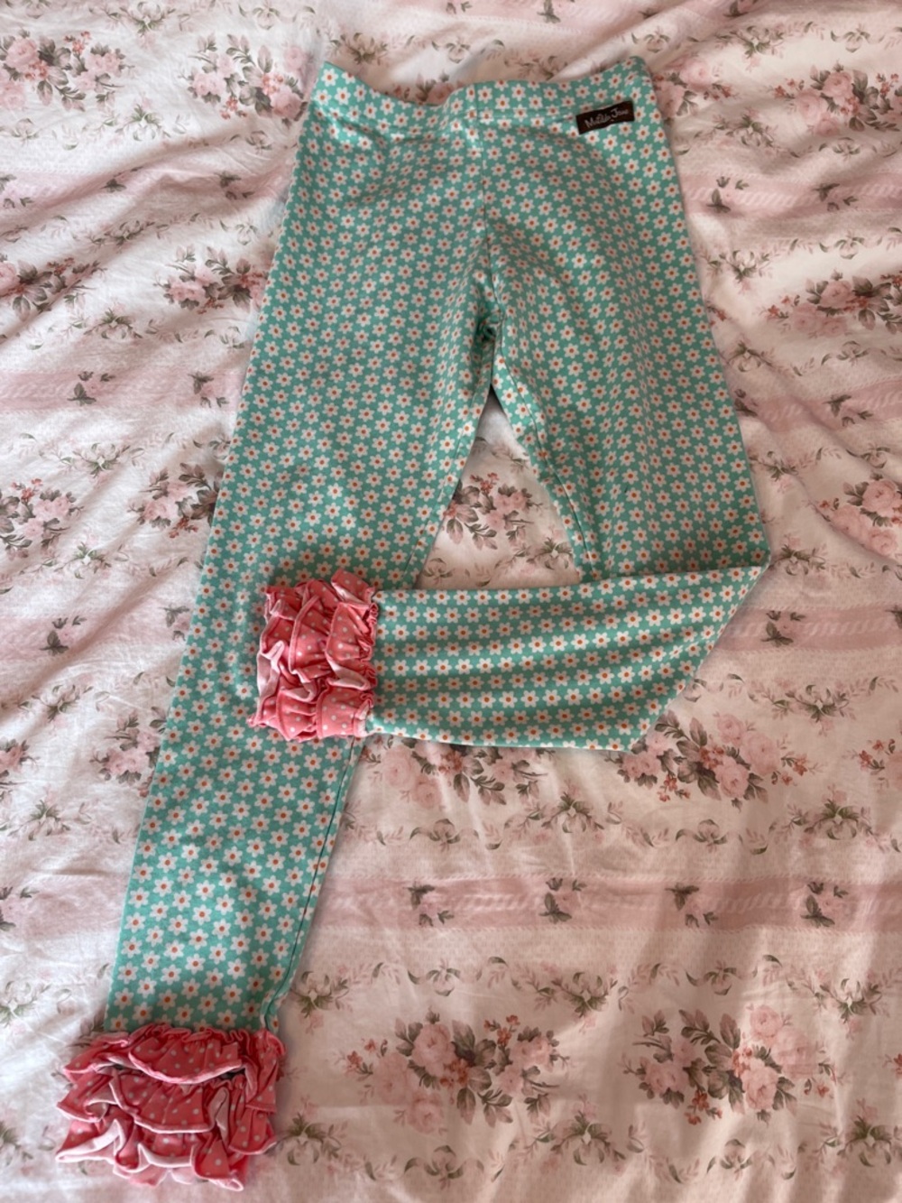 Matilda Jane Mint Ruffled Leggings